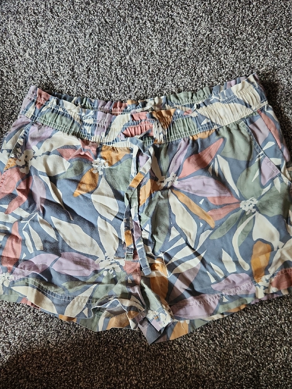 Nicole Miller New York Women's Multicolor Floral Linen Shorts